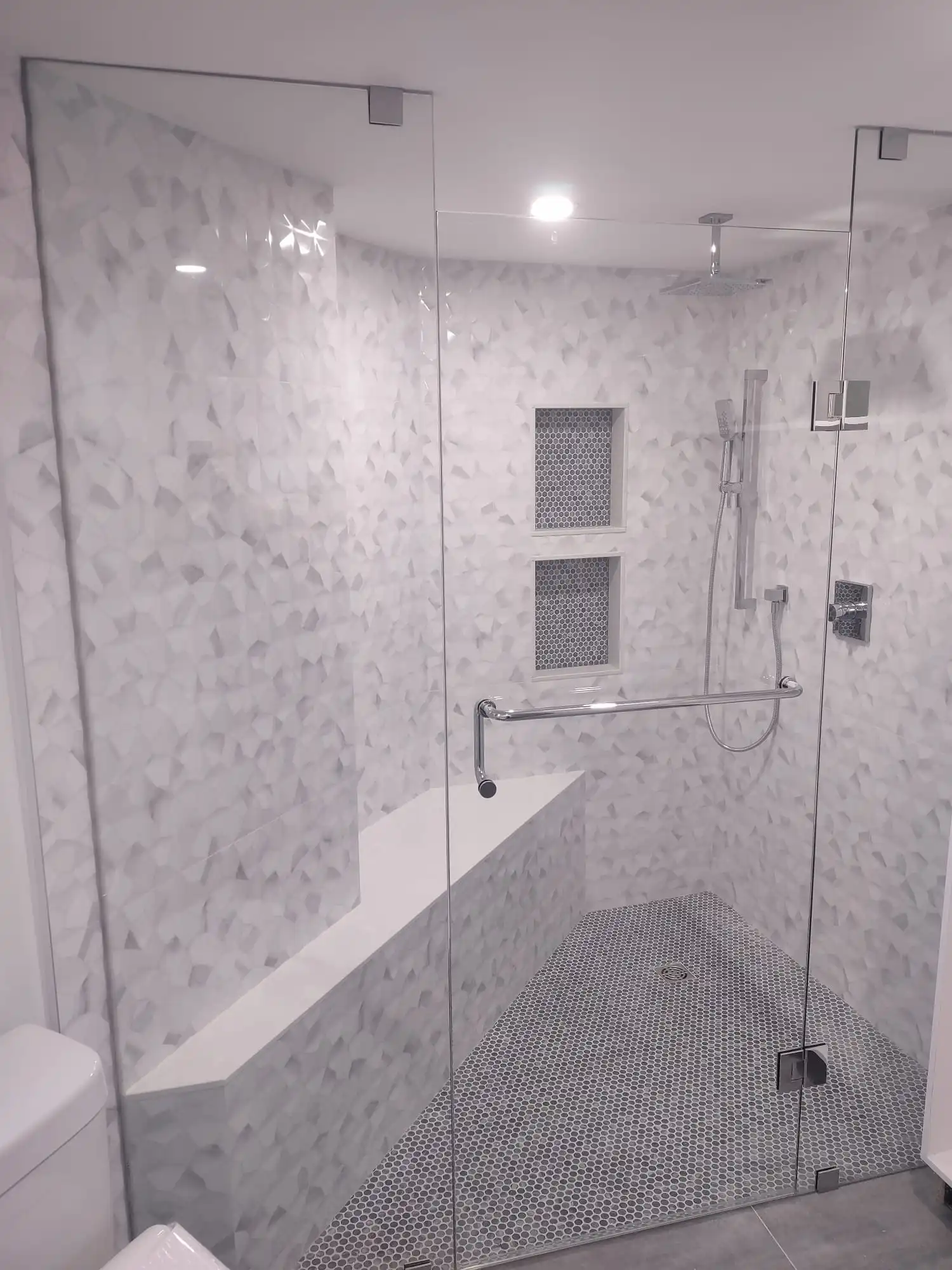 Shower tile installation